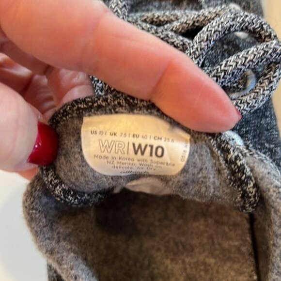Allbirds classic Natural Grey (Light Grey Sole) women’s Size 10 wool runners - Picture 9 of 14